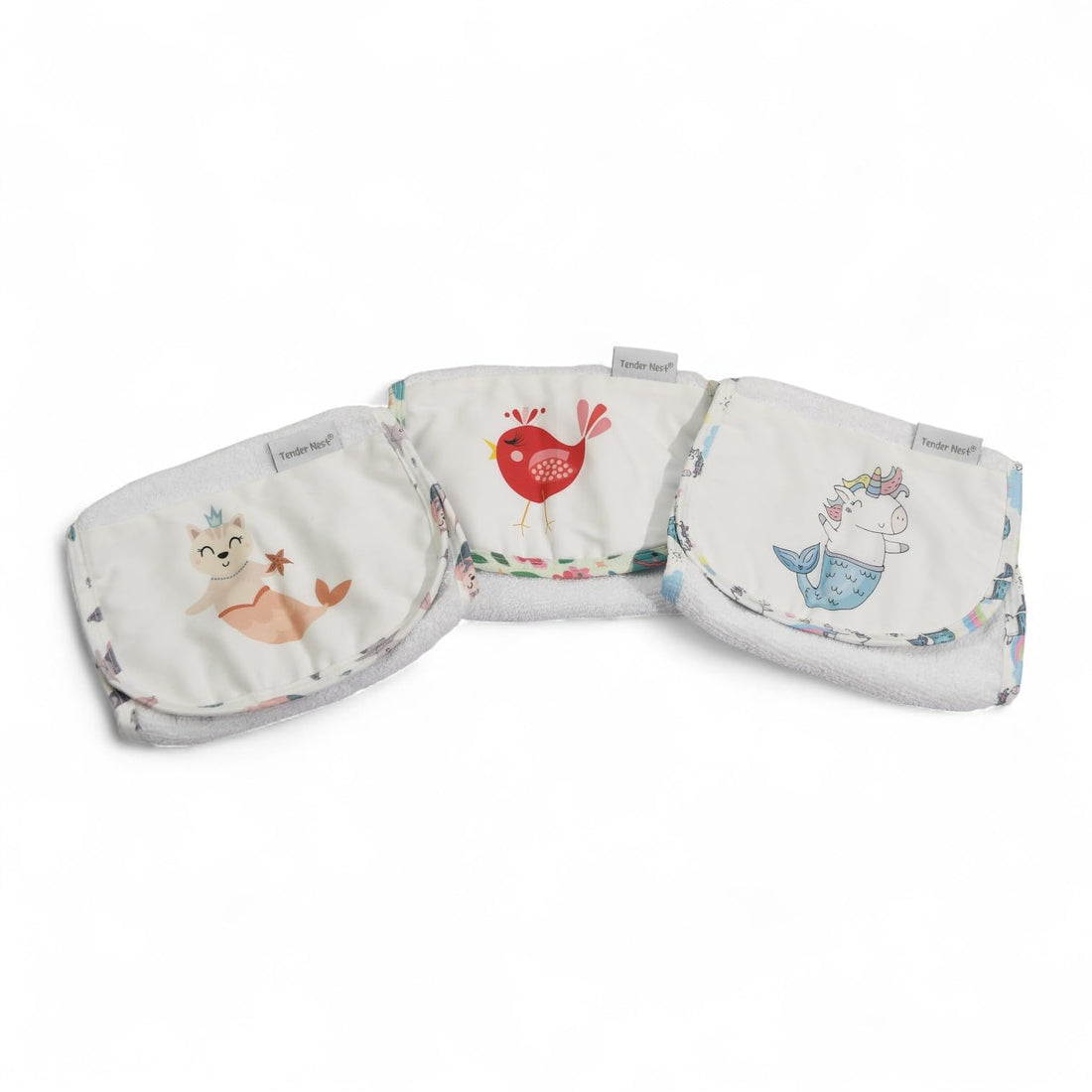 Ultra Absorbent Bath Burping Towel 3-Pieces Set for 0-2 Years Babies