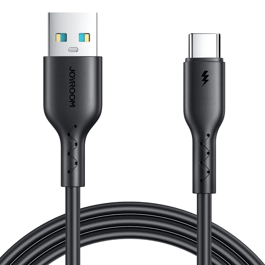 Joyroom SA26-AC3 Flash-Charge Series 3A USB-A to Type-C Fast Charging 30W Data Cable, 1 Meter Length, Black|12 Months Warranty