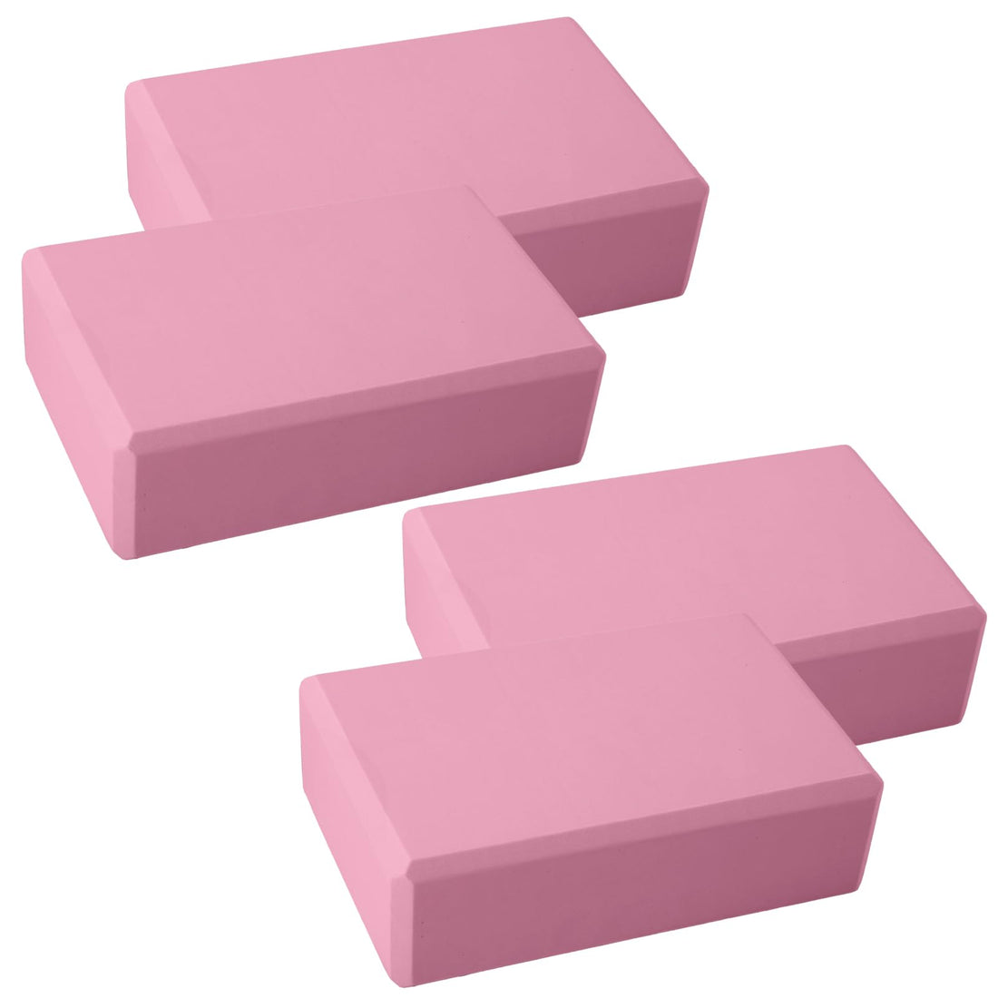 Yoga Blocks 4pcs EVA Lightweight Exercise Fitness Core Training a447