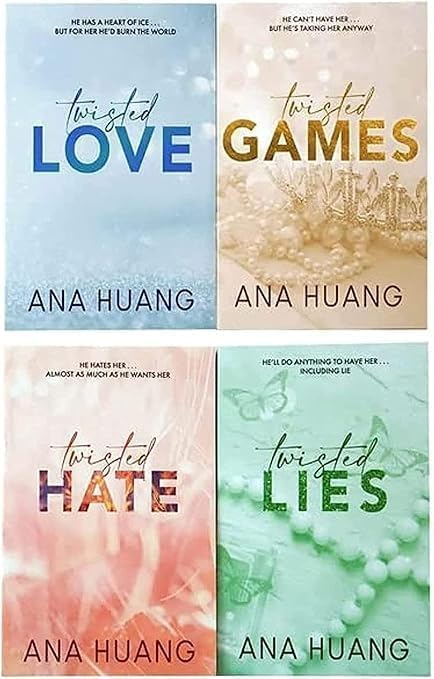 Twisted Love/Games/Hite/Lies Ana Huang English Novel, Set of 4 Books