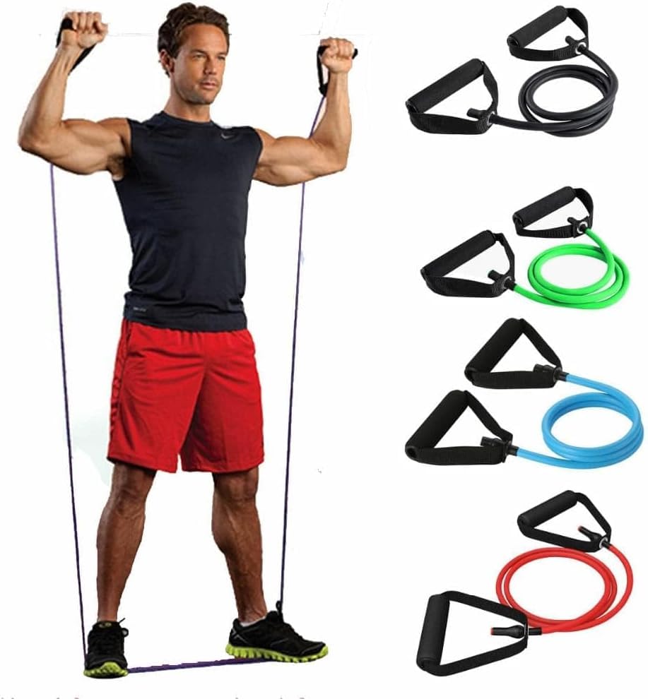 TRUE FIT® Ultimate Power Premium Latex Resistance Band for Warm-Ups, Muscle Stretching, Strength Building for Gym, Training Men and Women (Red 15-35LBS)