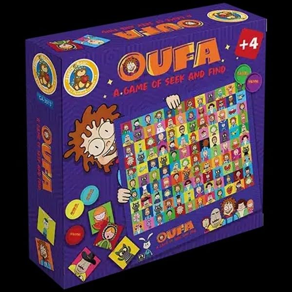 OUFA Seek and Find Board Game, Ages 4+, 1-4 Players, Multicolour
