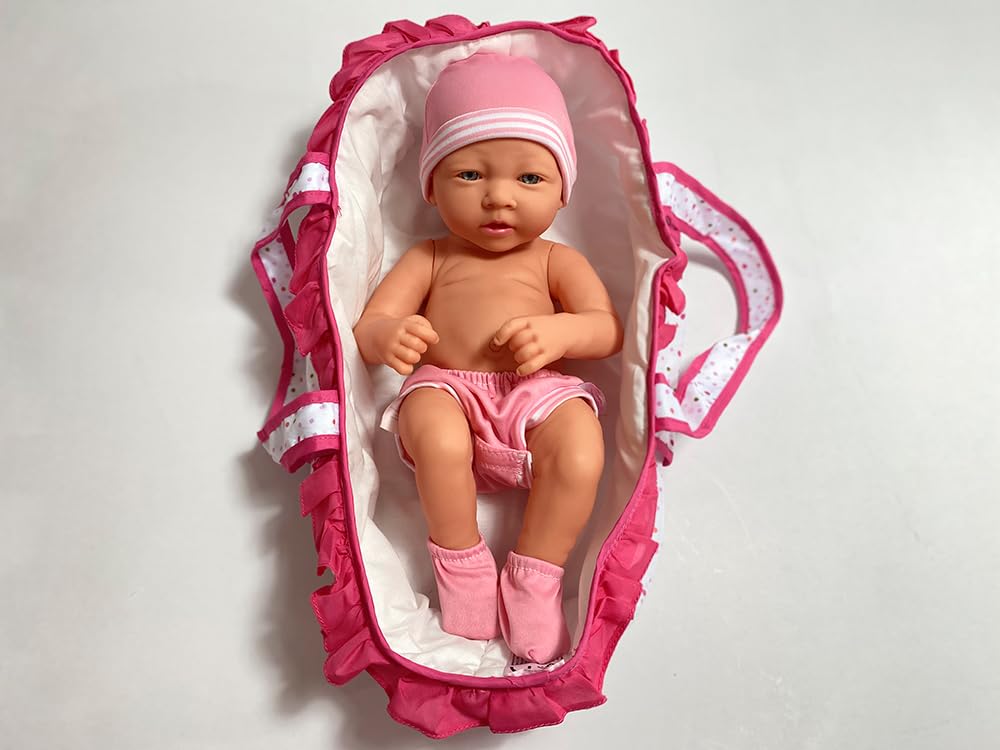 36CM NEW BORN BABY WITH CARRY COT ON PLATFORM