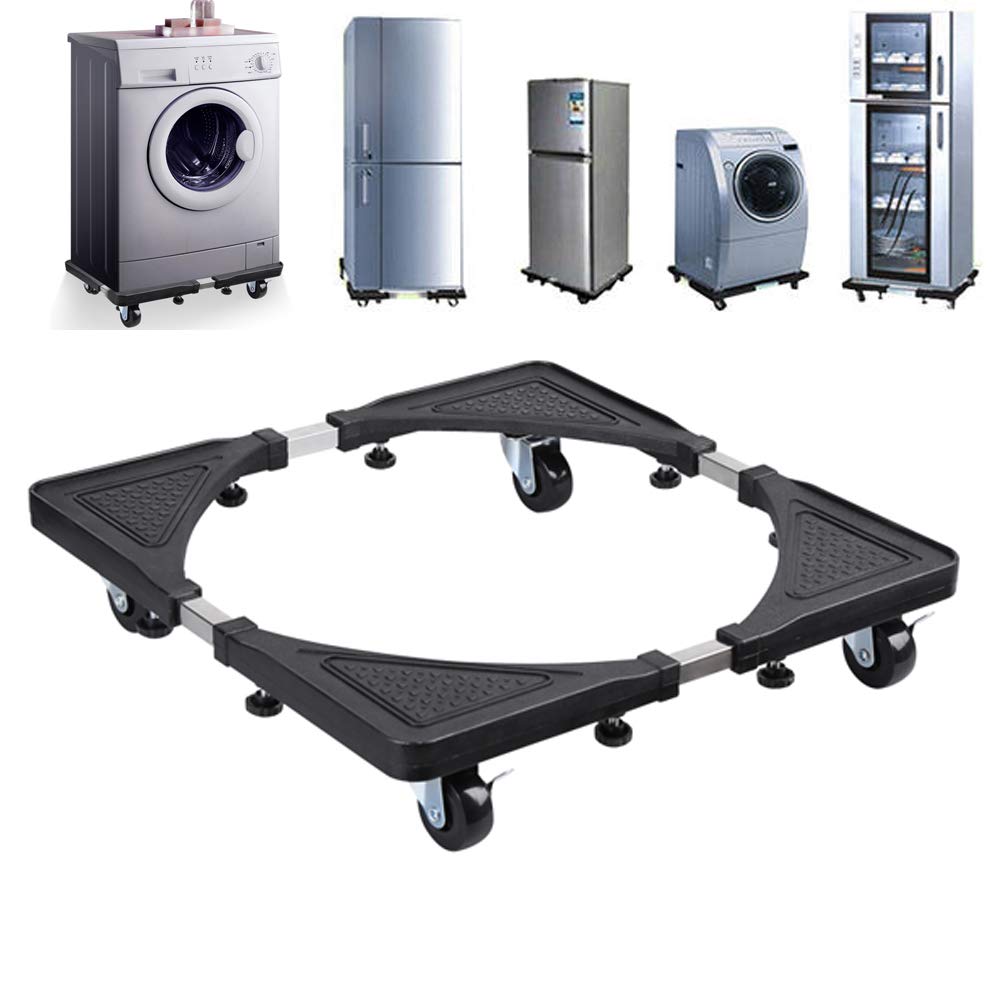Multi-functional Movable Adjustable Base with Casters Mobile Case/dolly/roller for Washing Machine, Dryer and Refrigerator, Cabinet