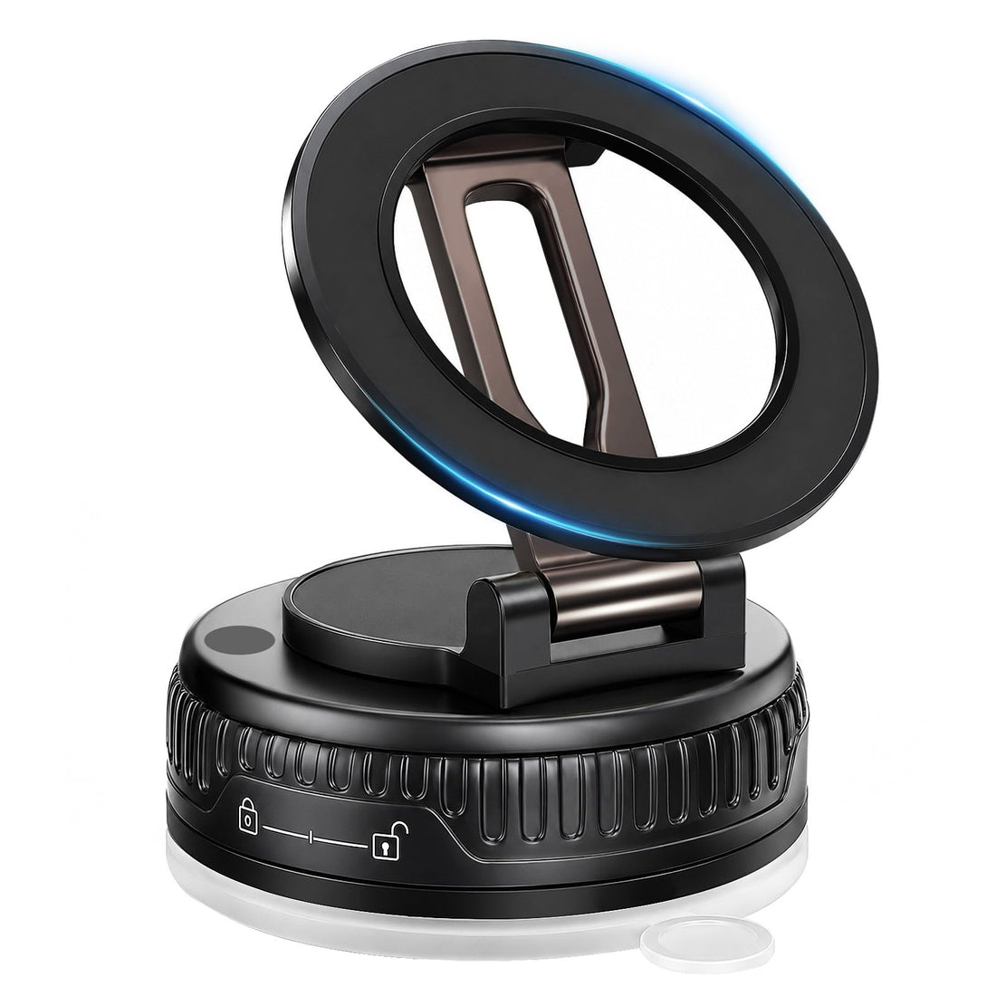 2026 Upgraded Magnetic Car Phone Mount for MagSafe: 360° Rotatable Adjustable Holder with 180+LBS Strong Suction Cup & 3800gf Magnet, Compatible with iPhone 17/16/15 Series & Android Devices