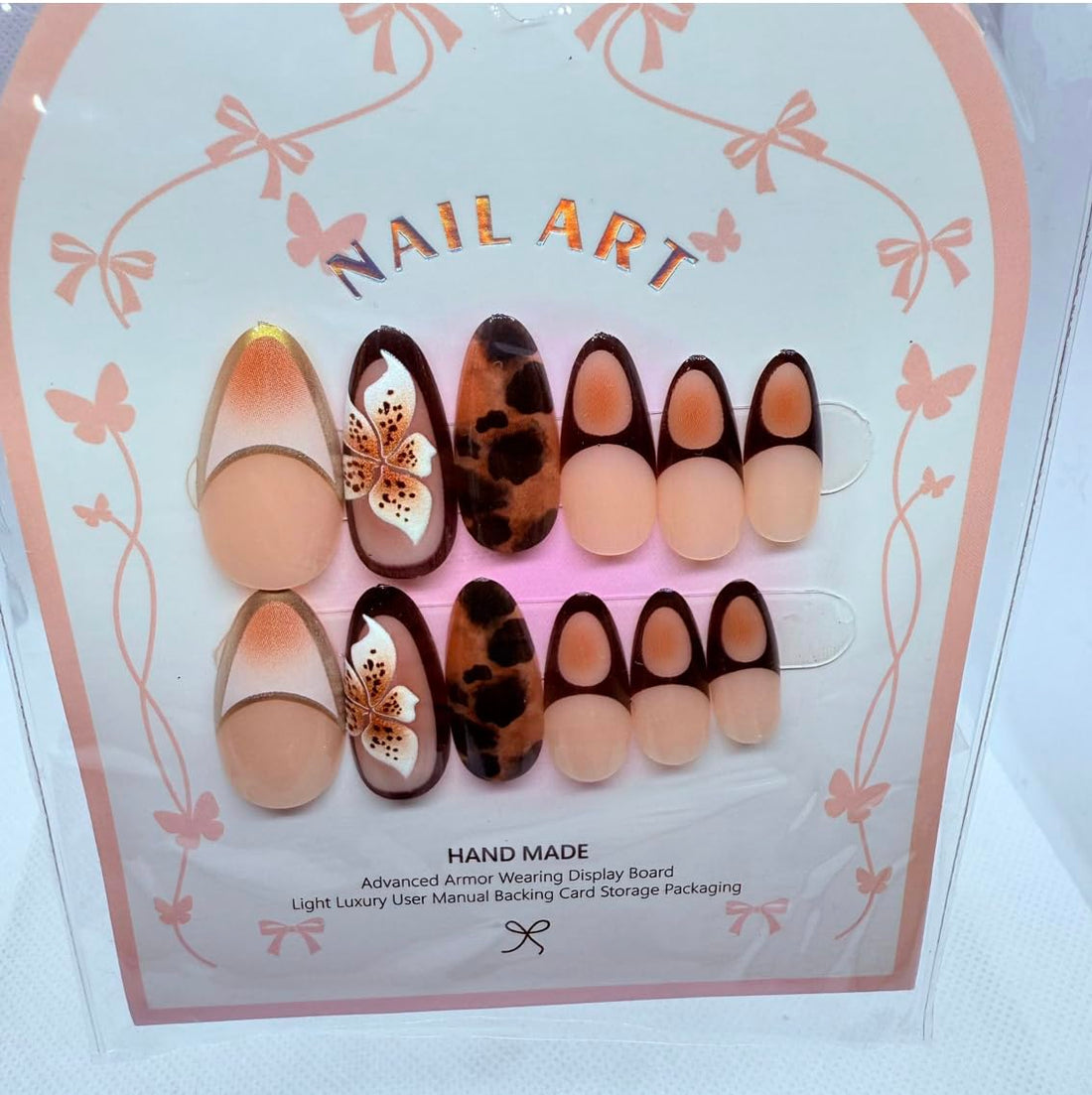 Gel Finish Press On Nails – Salon Look Artificial Nails, Professional Gel Effect, Multiple Shapes & Sizes, Long-Lasting Reusable Fake Nails (8)