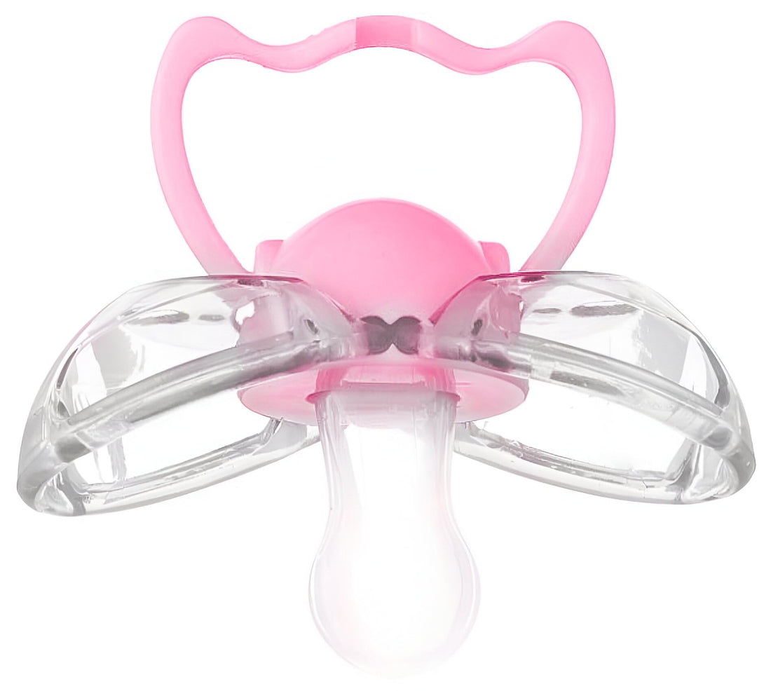 Little Fish Polypropylene Automatic Close Pacifier BPA Free For Girls-Rose
