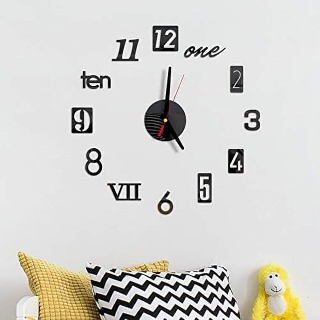Home Gallery Modern Design Diy Wall Clock 3d 80 cm