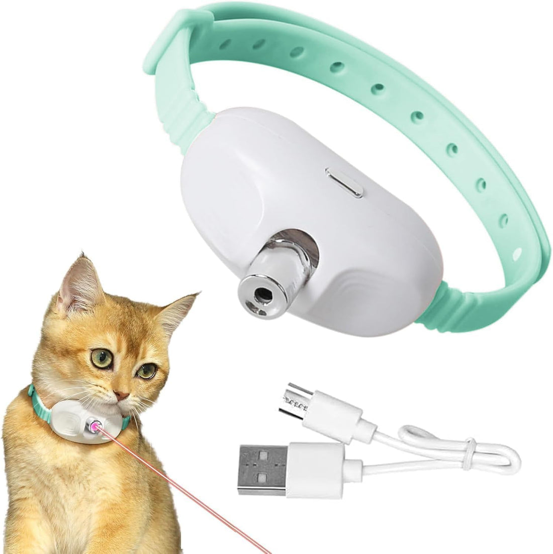 Cat Toy, LED Light, Cat Toy, Popular, USB Rechargeable, Electric, LED Light Included, Luminous Toy, Cat Pointer, Cat Exercise, Pet Exercise Toy, Stress Relief, Lack of Exercise, Long Term, Convenient