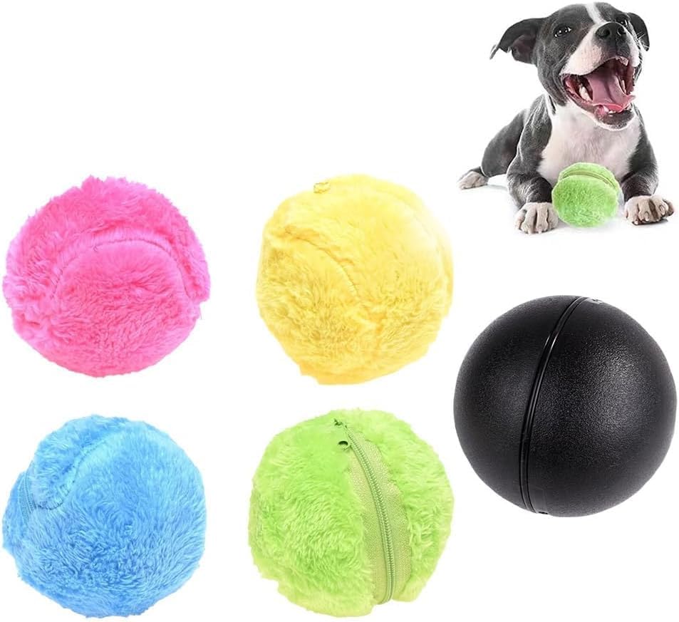 Active Rolling Ball,2025 Upgraded Anti-Anxiety Electric Pet Ball Plush Toy For Dogs, Interactive Automatic For Large Small Dogs Pet(1+4)