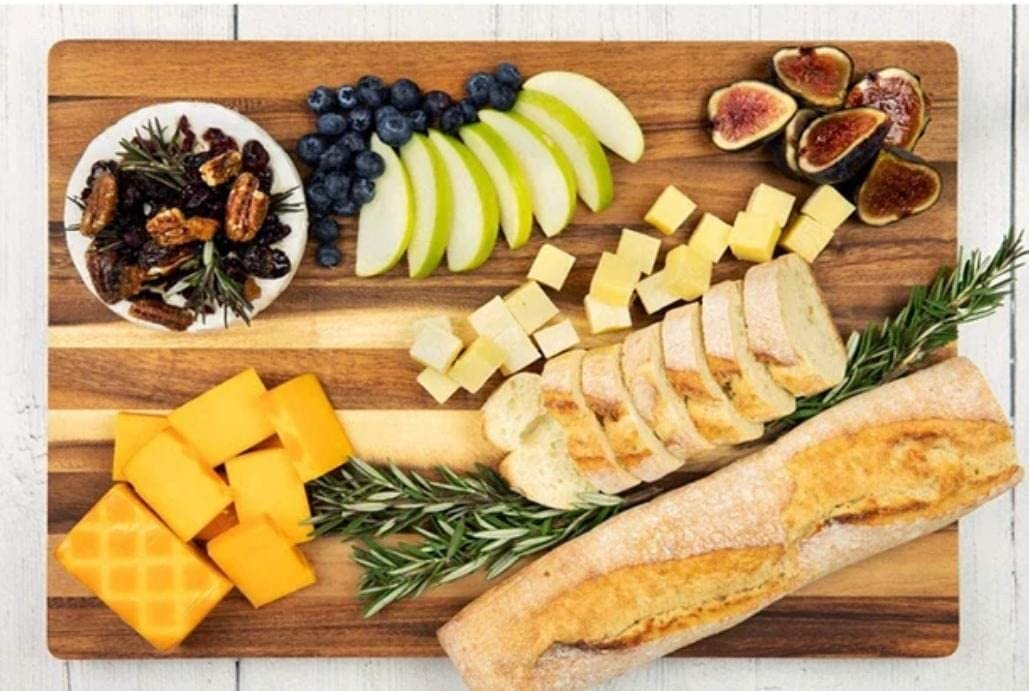 Hayah Wood - Small wooden dining board - لوح تجهيز الطعام صغير