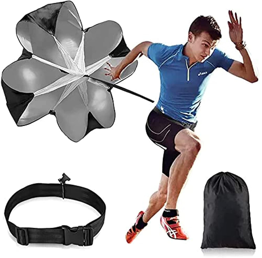 ULTIMAX Running Speed Training Speed Chute Resistance Parachute for Speed Training and Acceleration Training Speed Chute Resistance Running Parachute for Kids Youth and Adults -56inch