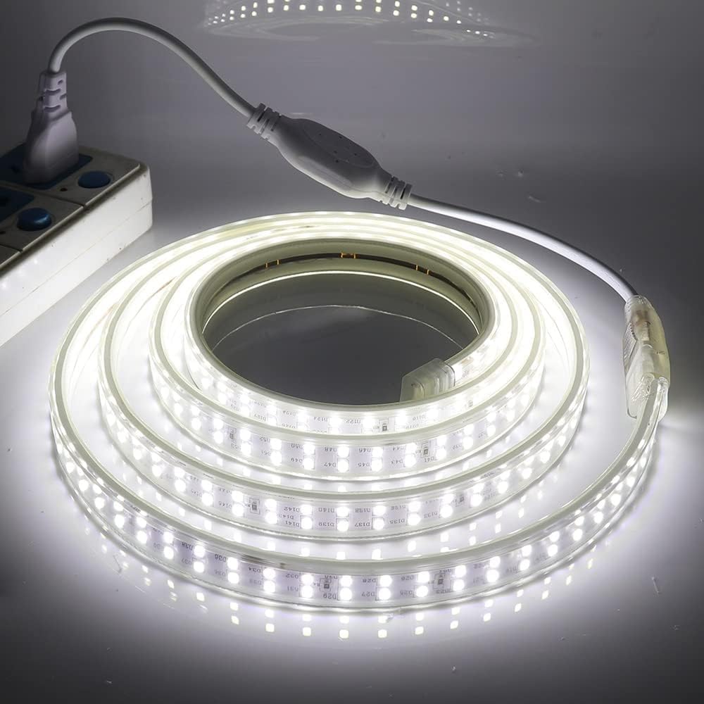 Double LED Light Rope - White Light - Waterproof LED Strip (1m)