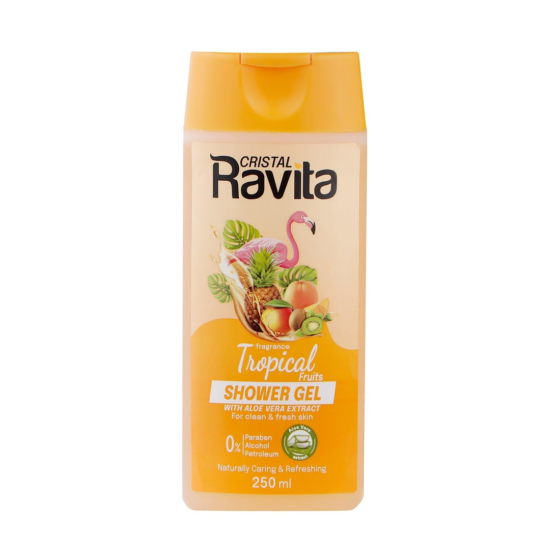 Cristal Ravita Shower Gel, Tropical Fruits & Aloe Vera, 250ml
