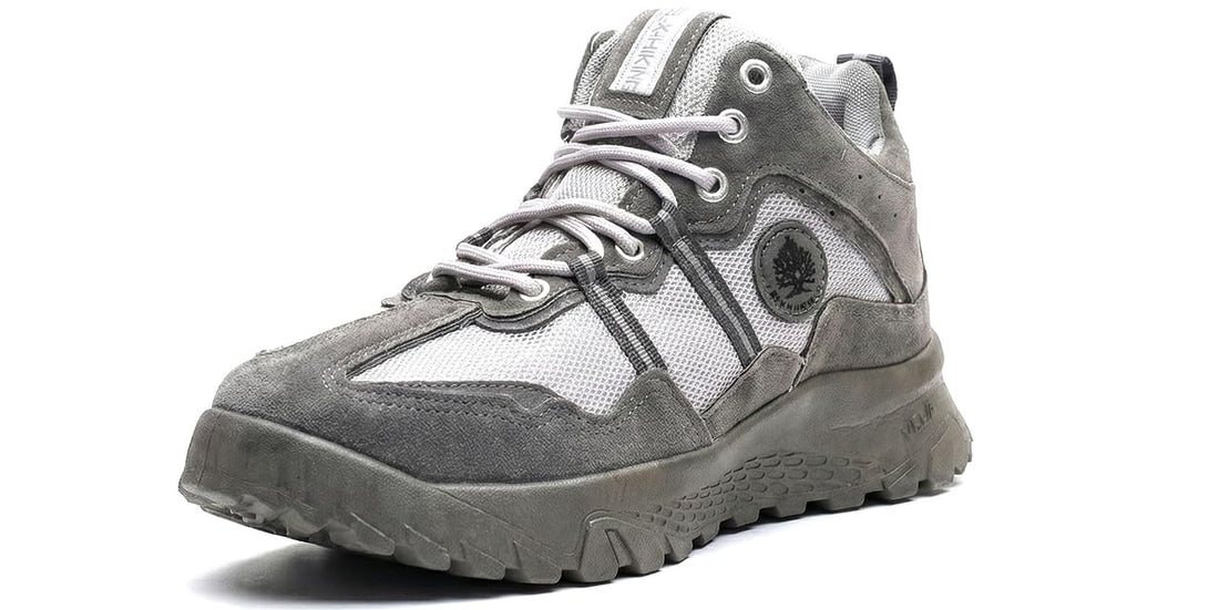 Men's Hiking Sneakers Imported High Quality - Fashion Design - Breathable Suede and Mesh - Ultra Light Rubber Pure Sole with Unspeakable Comfort