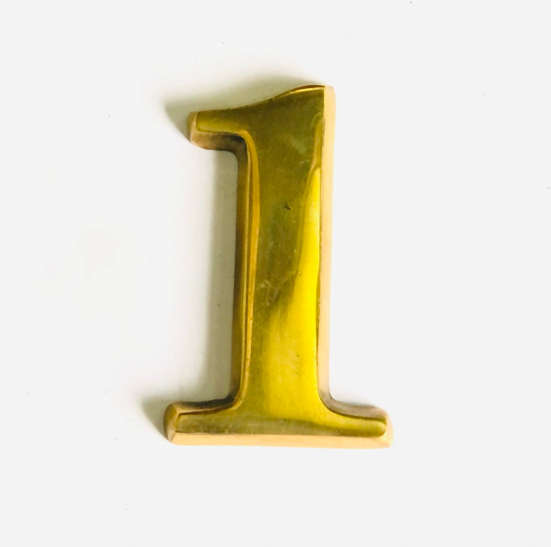 Sign Door 1 Wooden Door Accessories Apartment Door Numbers Material Copper Made in Egypt