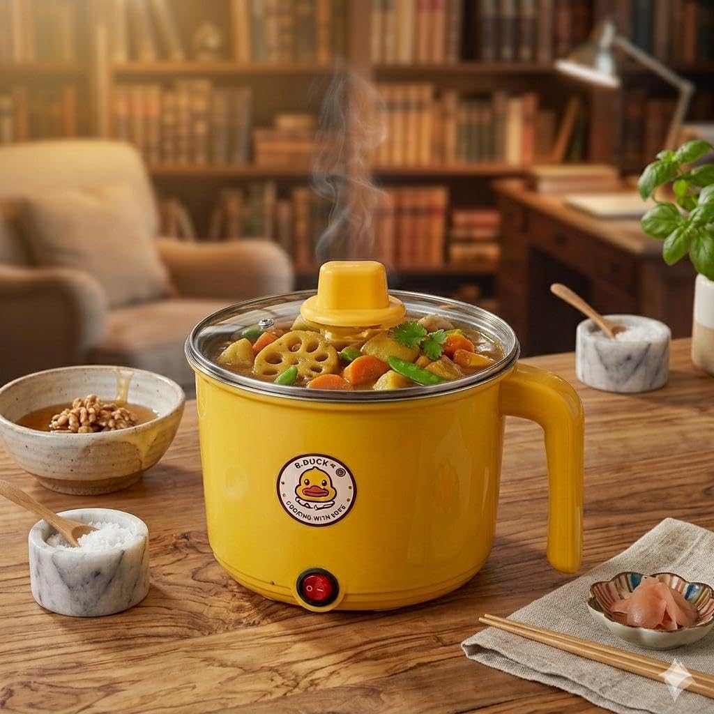Electric Pot - Premium stainless steel construction with 1.6L large capacity, lightweight chic design for quick easy cooking without effort, perfect daily kitchen essential for fast meals.