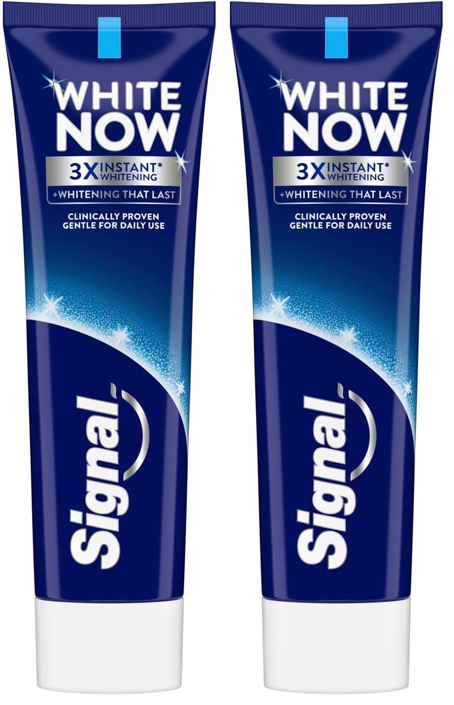 Signal White Now toothpaste, 3X instant whitening, 75ml (Pack of 2)