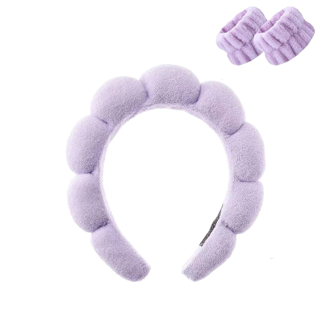 Headbands for Women,Cute Sponge Skincare Spa Headband with Terry Cloth Wristband for Face Washing,Women's Hair&Makeup