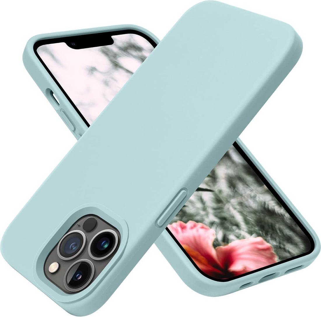 Silicone Case for iPhone 16 Pro Max (6.9"), Compatible Shockproof Slim Thin Phone Cover, Soft Microfiber Lining & Anti-Scratch Tough Acrylic Back, Full Body Protective Case (Pistachio)