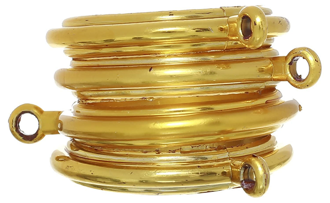 Plastic Shower Curtain Rings - Gold