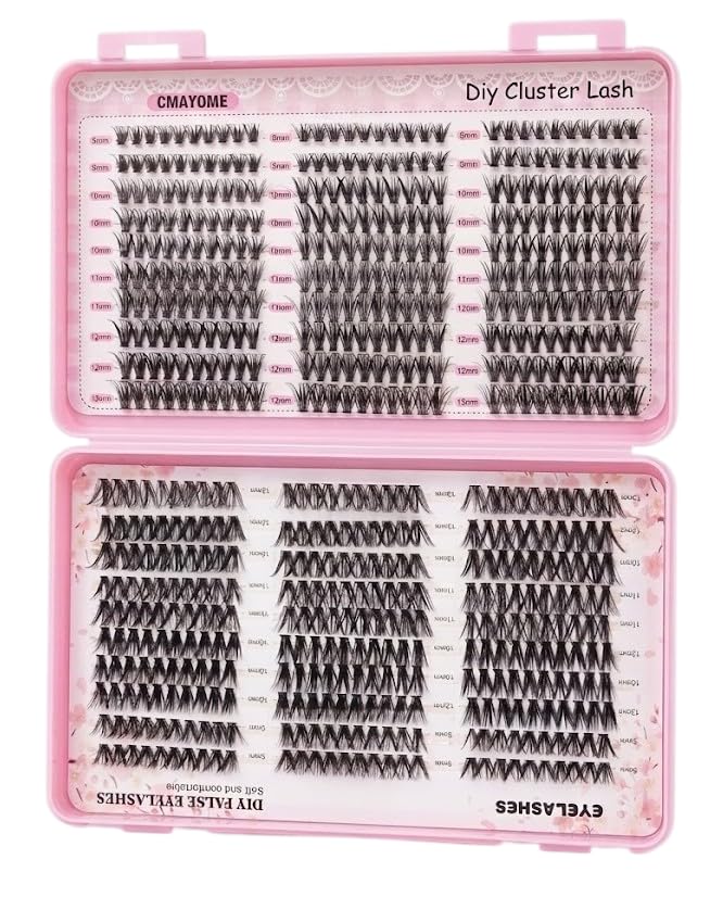 LAHES 660PCS - Extensions Individual Lash Volume 6D mink - FREE EYELASHES - Natural Eyelashes -ONE BY ONE (40D+30P-9 TO 13 MIX)