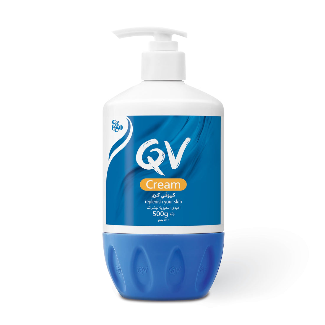QV Cream with Glycerin - 500g Pump, 24 Hour Moisturisation, Ideal for Dry Skin Conditions, such as Eczema, Psoriasis and Dermatitis