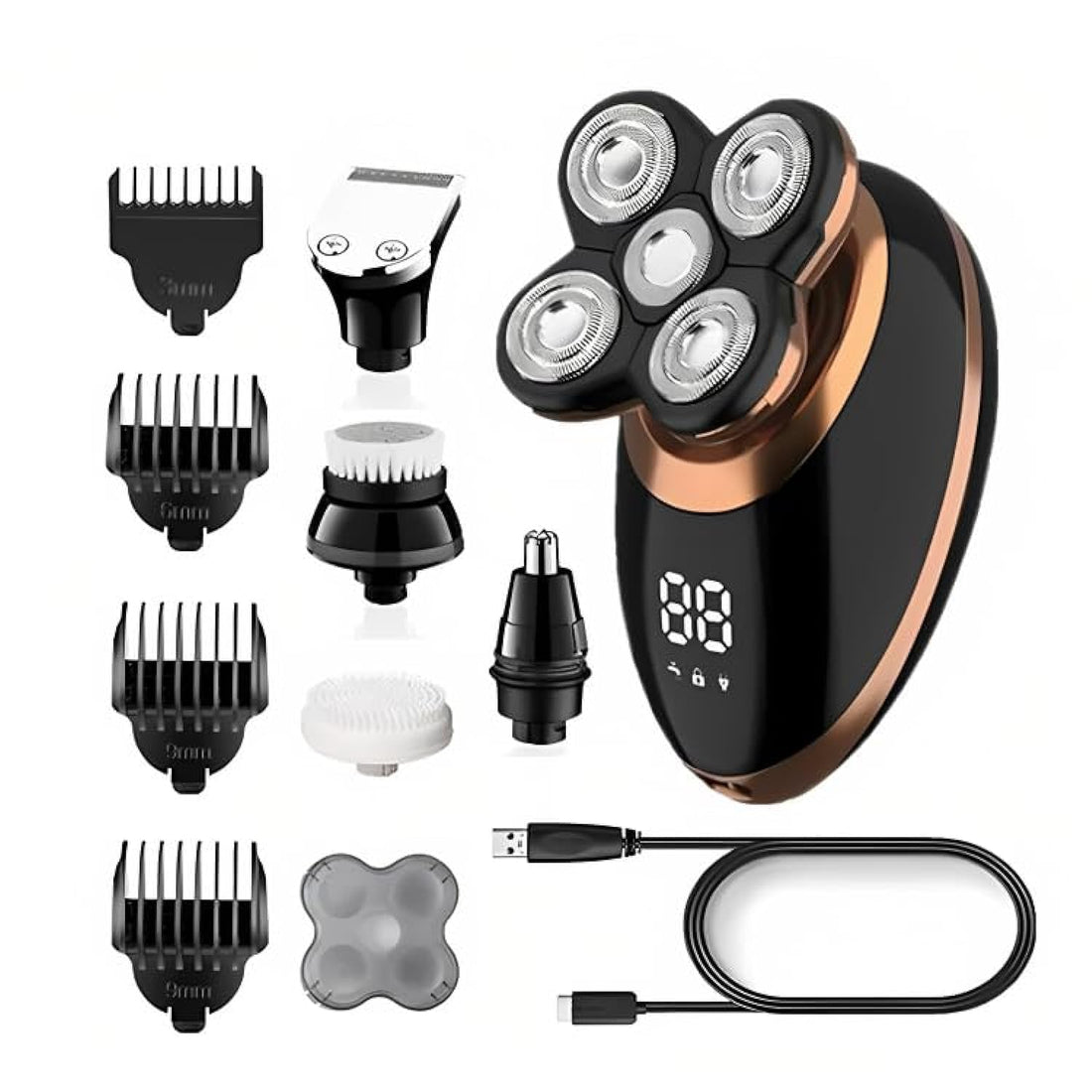 Vgr V-316 Professional Men'S Shaver Get A Close, Comfortable Shave Every Time, Usb Rechargeable Shaver, Wet And Dry Electric Shaver