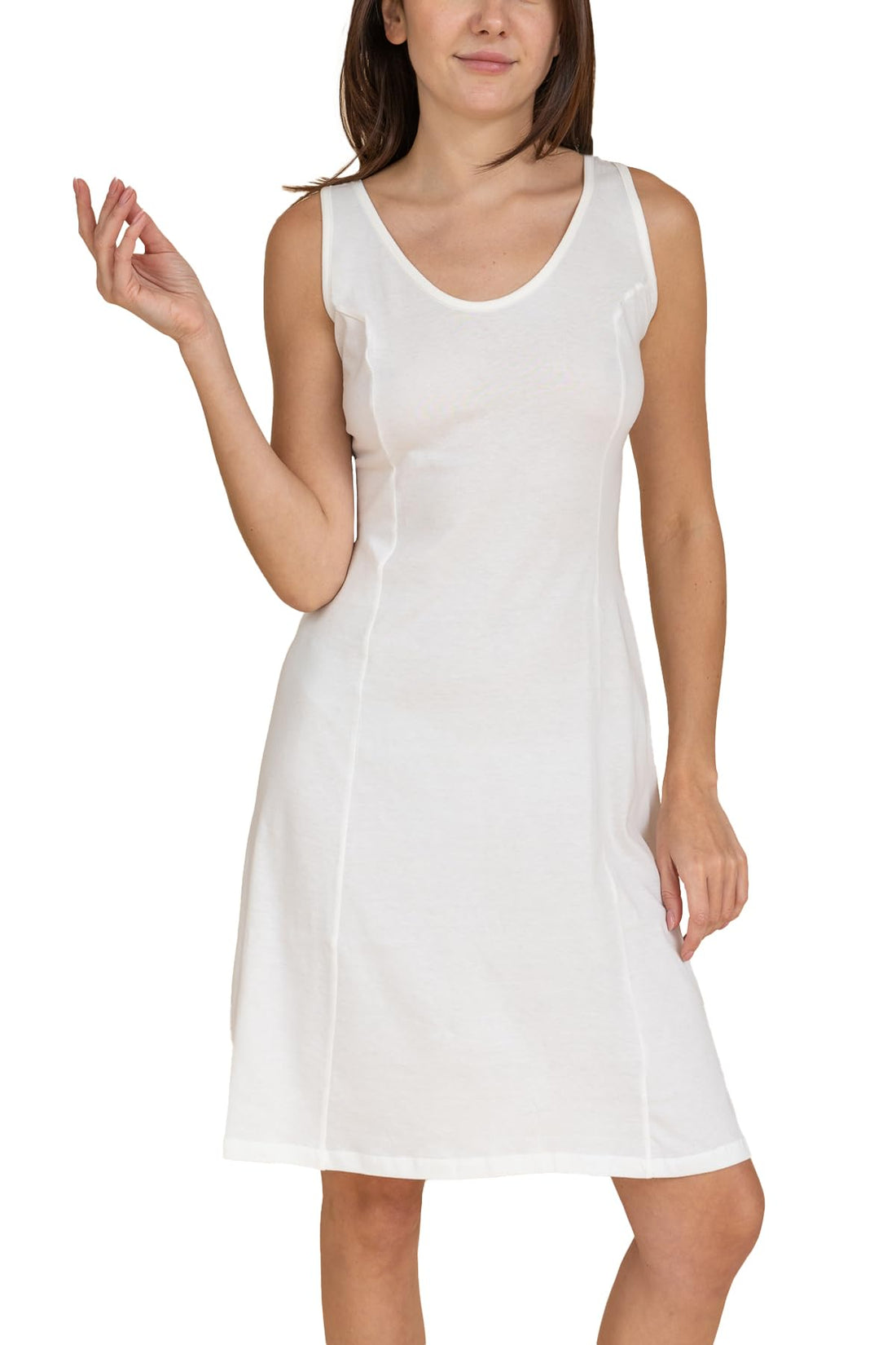 Charmaine womens Mid-Length Cotton Tank Dress