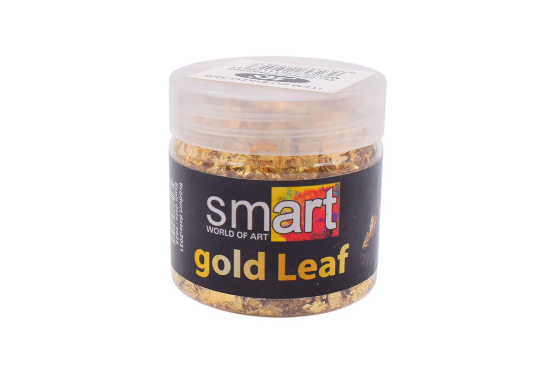 Gold Foil Flakes for Art & Decoration, 50g - Gold
