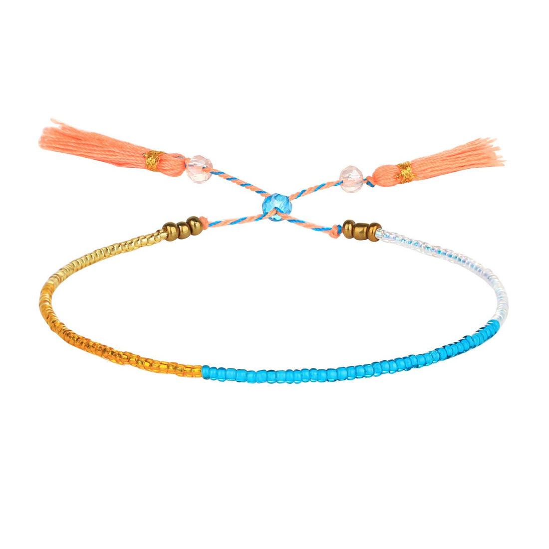 C·QUAN CHI Candy Miyuki Beads Friendship Bracelet Handmade Tassel Ajustable Friendship Rope Bangle Gifts For Women