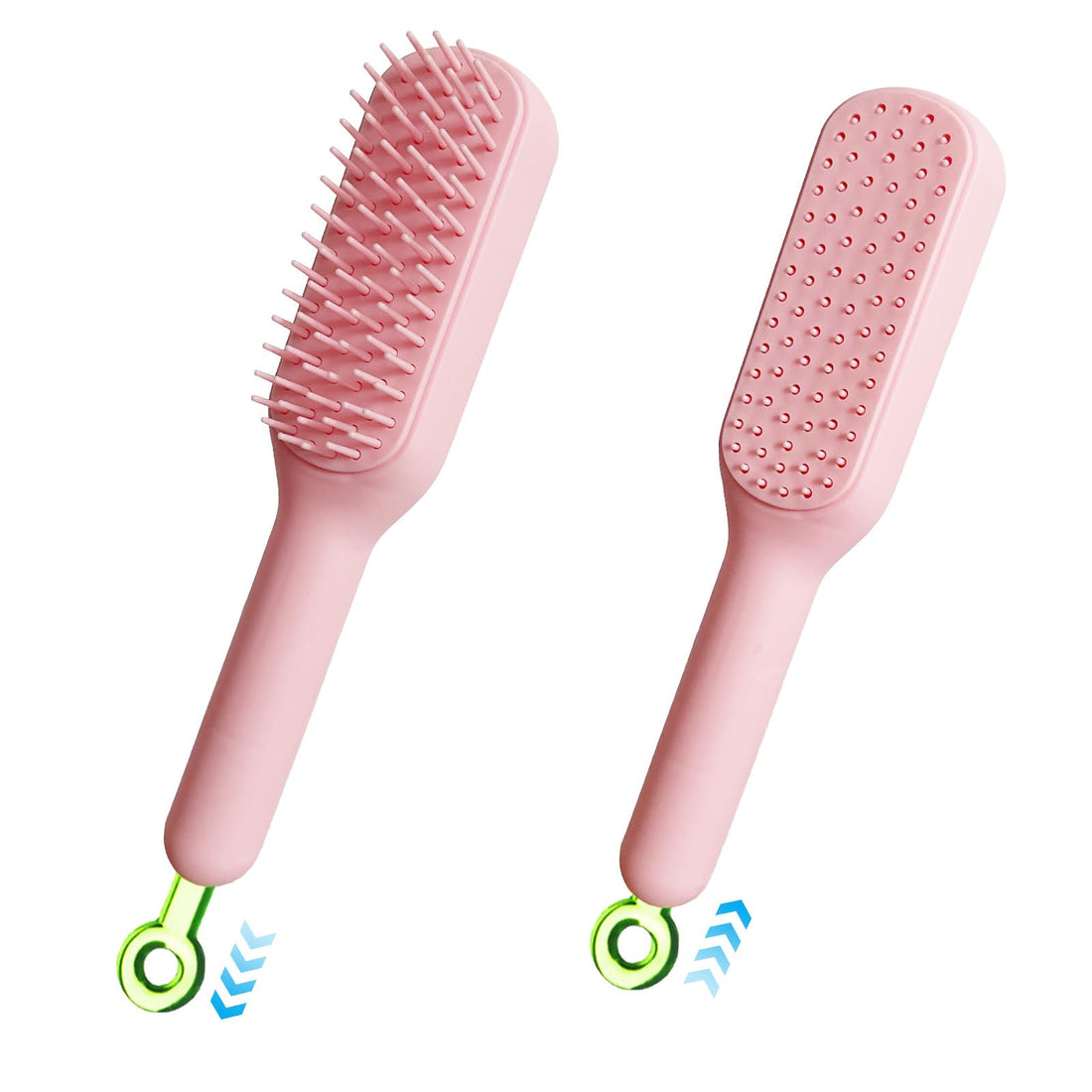 Hair Brush - Extendable Bristles for Easy Cleaning | Comb, Brush, Hair Brush Women, Hair Brush without Pulling, Hair Comb - Easy Removal of Hair and Cleaning (Pink)