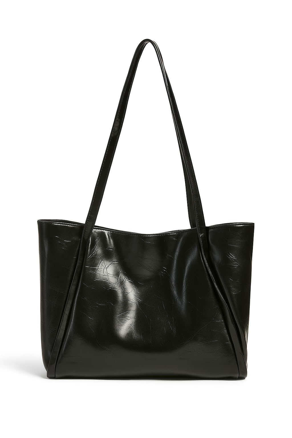 Women's Leather Shoulder Bag | Large Capacity for School, Work, Travel & Everyday Use | Elegant with Long Straps | Lightweight & Durable Design