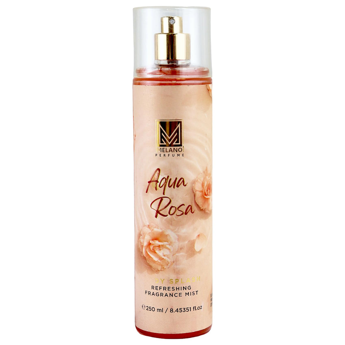 Melano Perfume Body Splash Refreshing Fragrance Mist With Aqua Rosa For Women-250ml