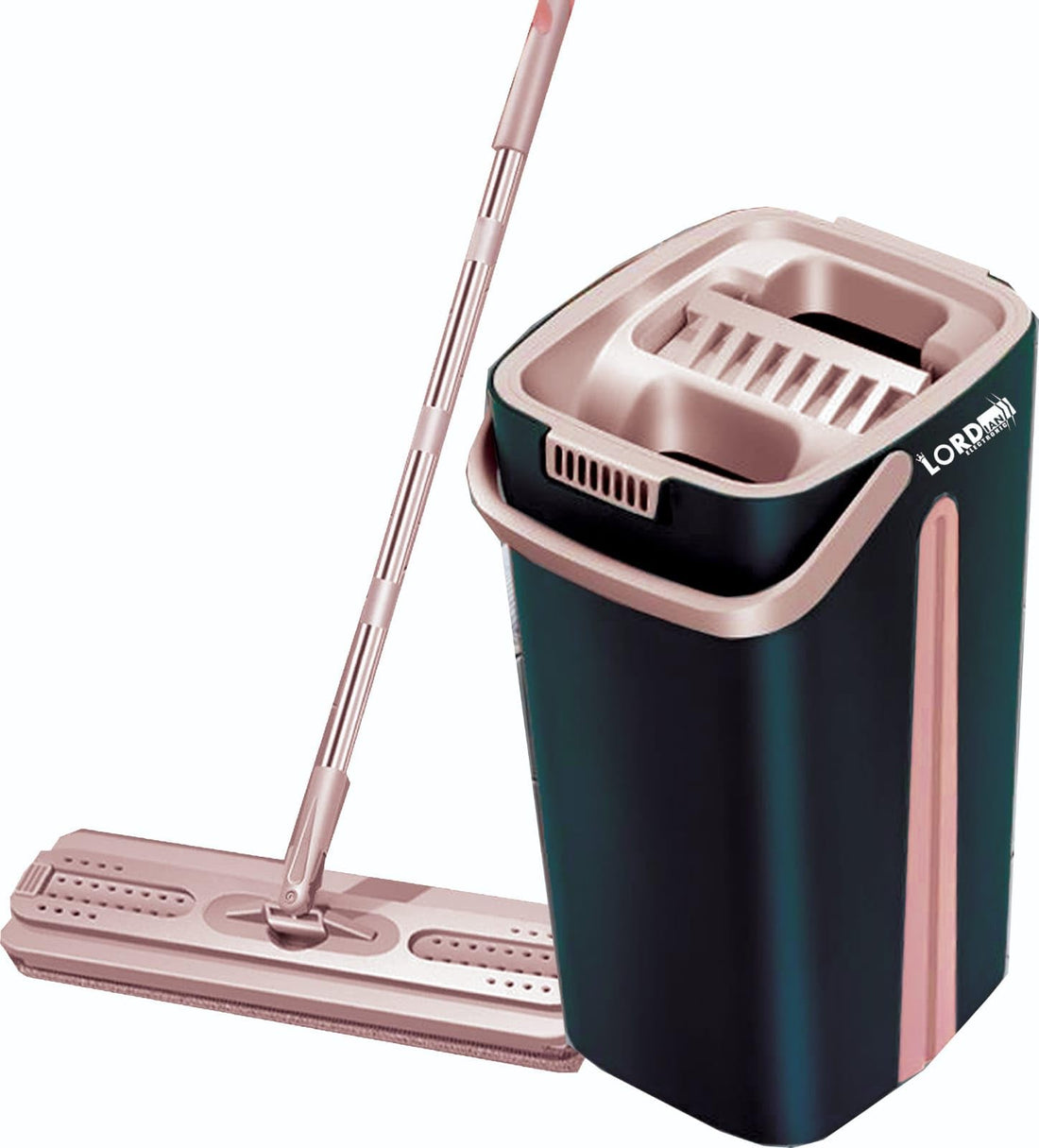 Lord Clean Ease Flat Mop, Black