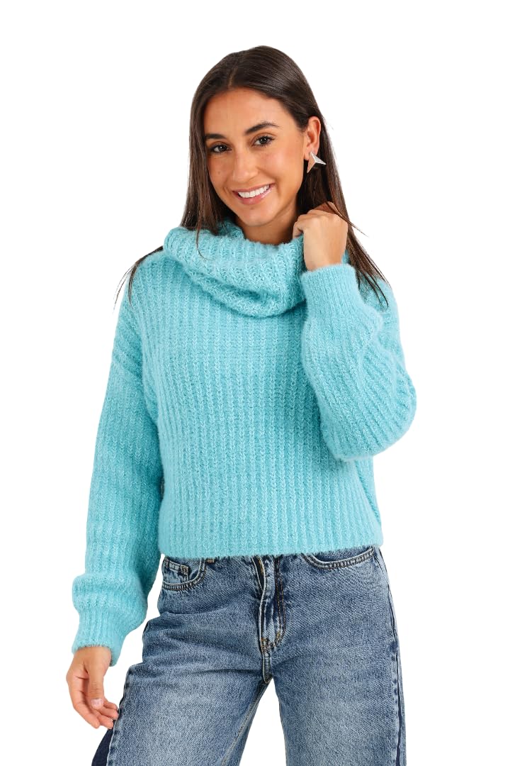 CARINA Womens Cropped Cowl Neck Pullover Pullover Sweater (pack of 1)