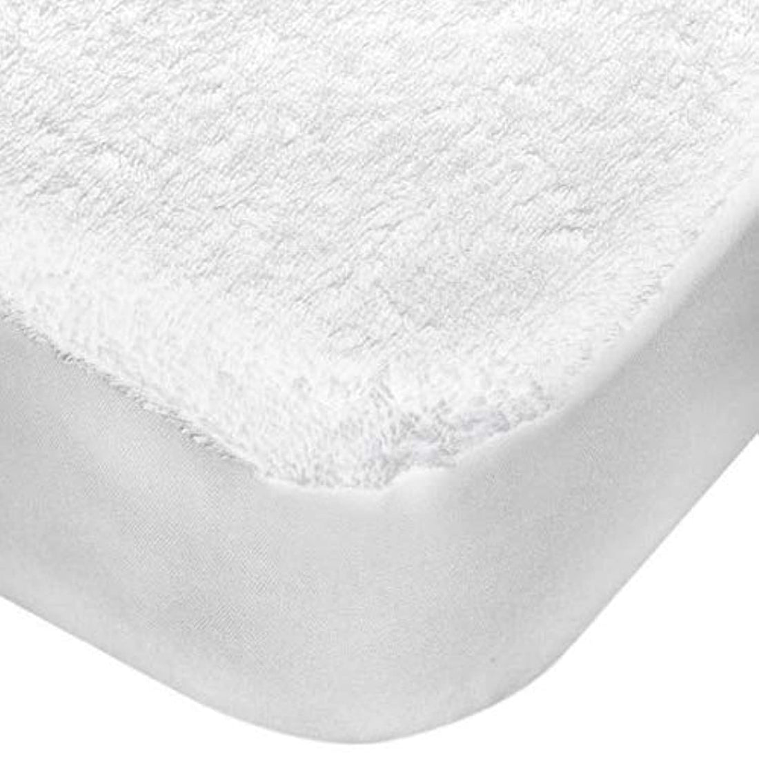 Princess terry water proof mattress protector - queen size (160 x 200 cm) - white