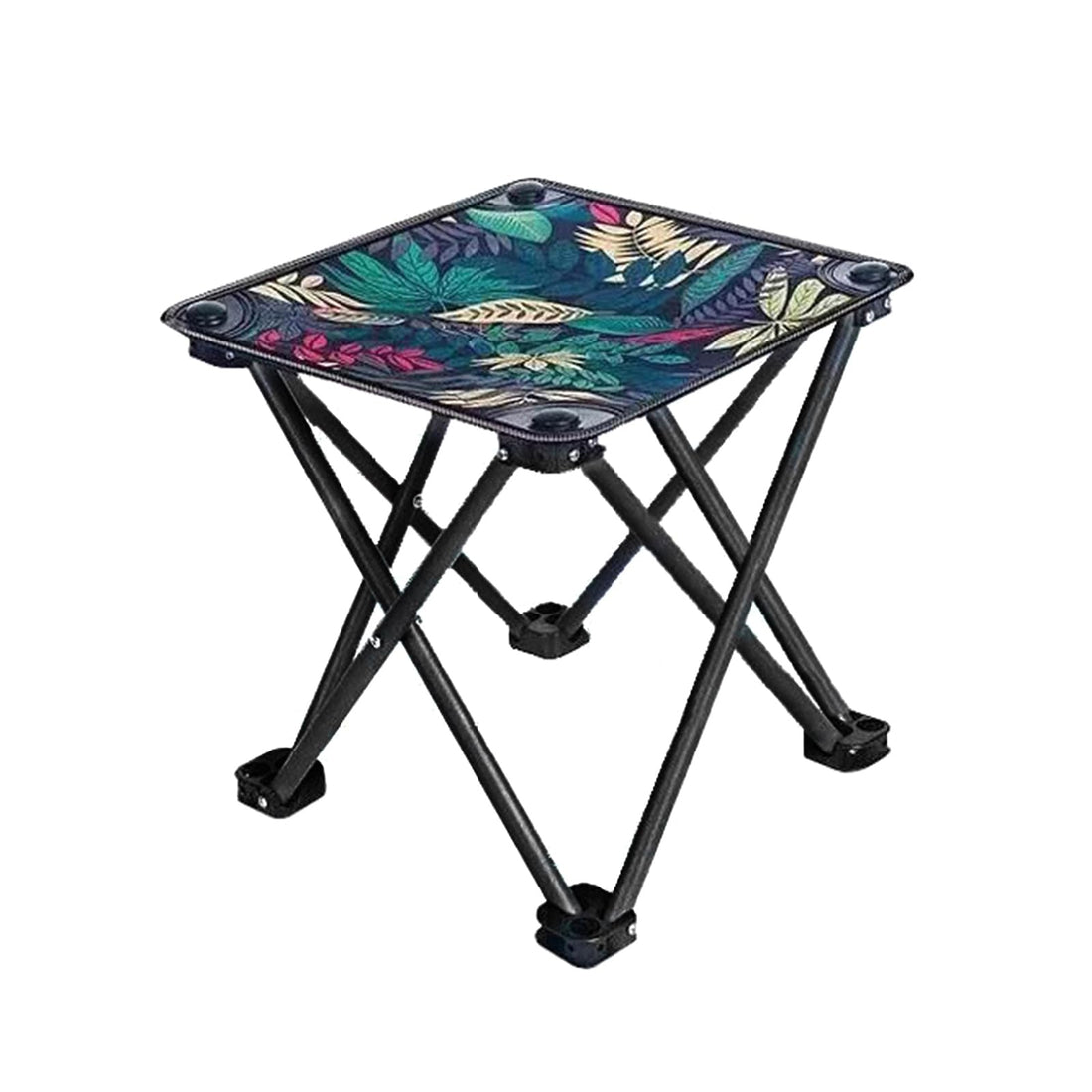 Portable Outdoor Foldable Camping Stool Lightweight Little Chair Folding Foot Rest Comfortable Stool for Adults Kids Camp Stool Reusable Fabric Stool