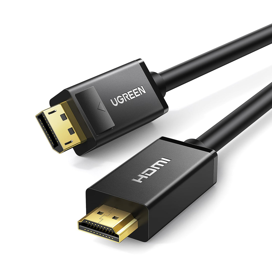 UGREEN 4K UHD DP to HDMI Cable Male to Male Displayport to HDMI Video Cable DisplayPort to HDTV Monitor Cable - 3Meter