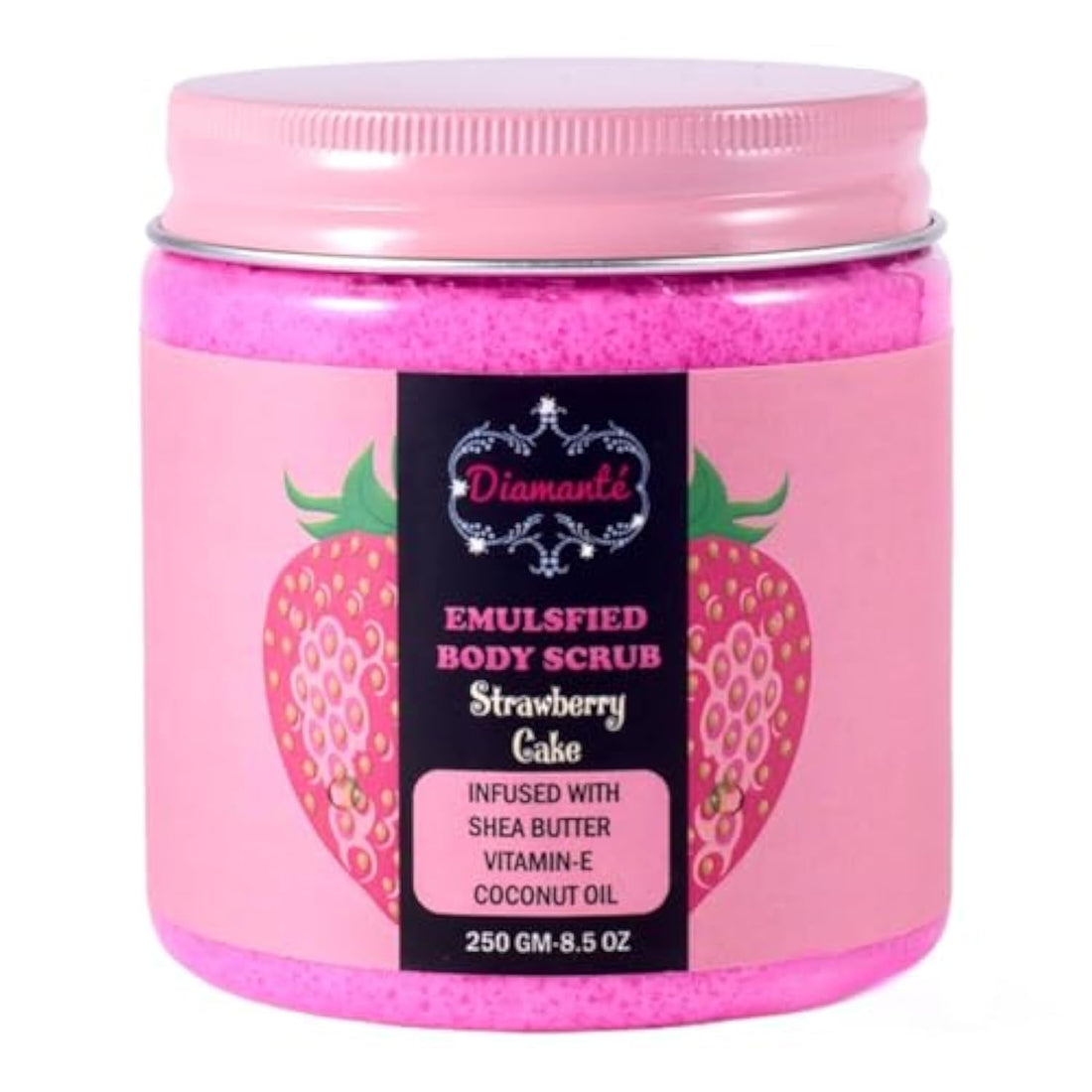 Diamanté Strawberry-Cake Emulsified Body Scrub