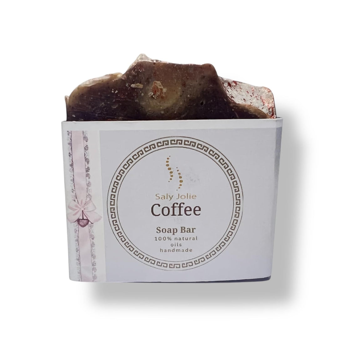Saly Jolie Organic Coffee soap bar for mixed & oily skin face and body Hand Made crafted