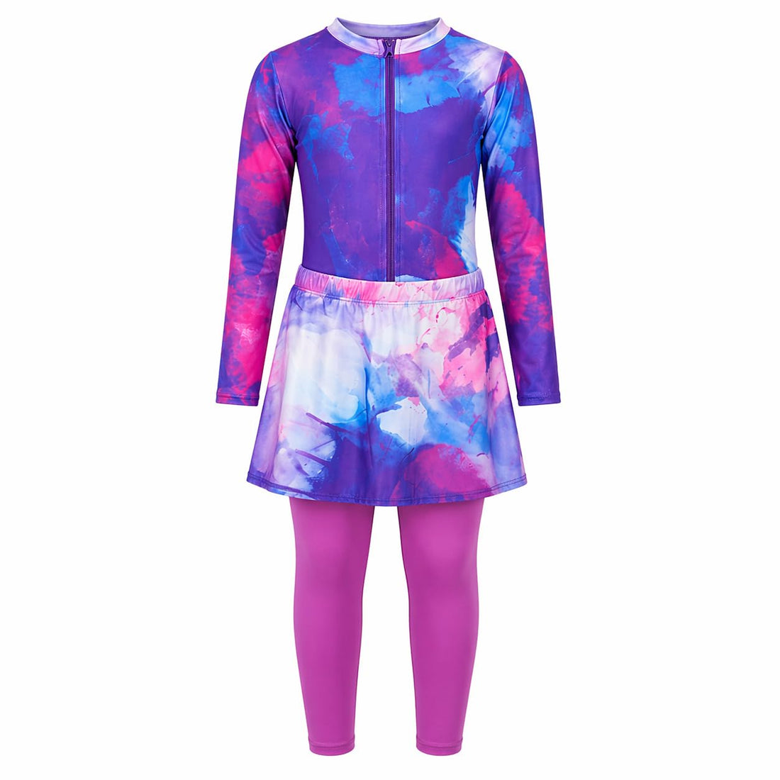 Fashion Girls Swimsuit with Bright Colors Sun Protection and Comfort Perfect for Swimming and Stylish Summer Activities