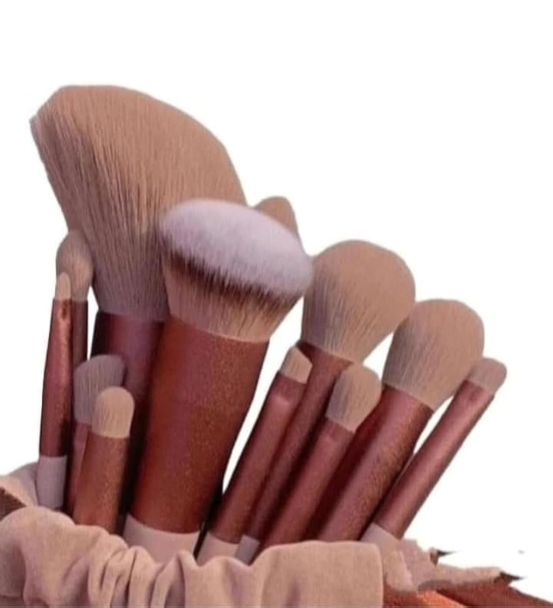 Makeup Brush Set 13Pcs/Set Soft Hair Blush Brushes Lip Brush Eyebrow Eye Shadow Full Set Cosmetics (Multicolor) (Beige) Pink