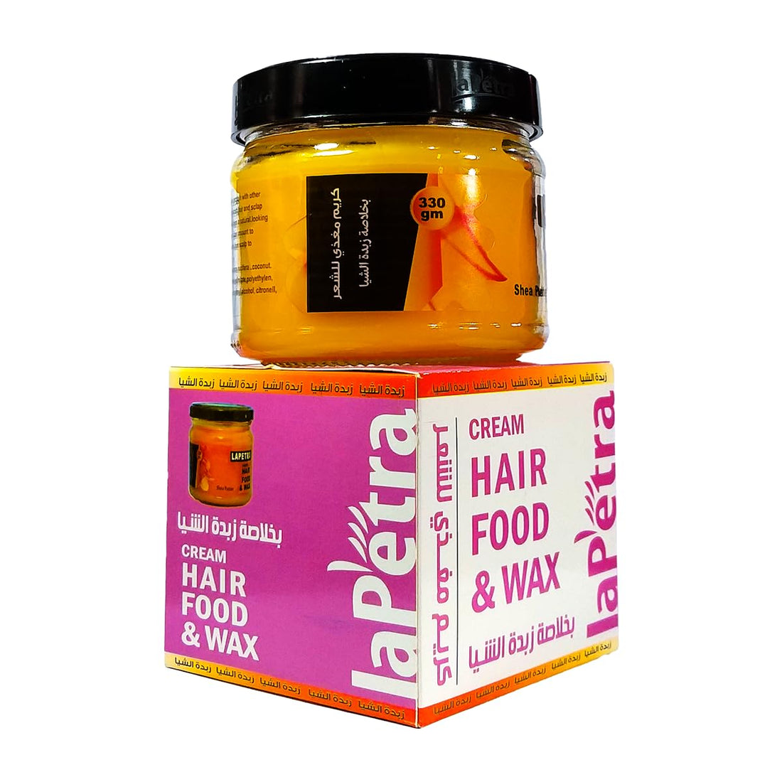 lapetra Heir food & wax With Shea Butter extract 330G