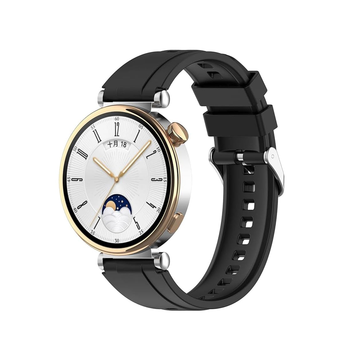 ALMEKAQUZ Silicone Watch Strap Compatible with HUAWEI Wacth GT4 41 mm, Soft Silicone Watch Band