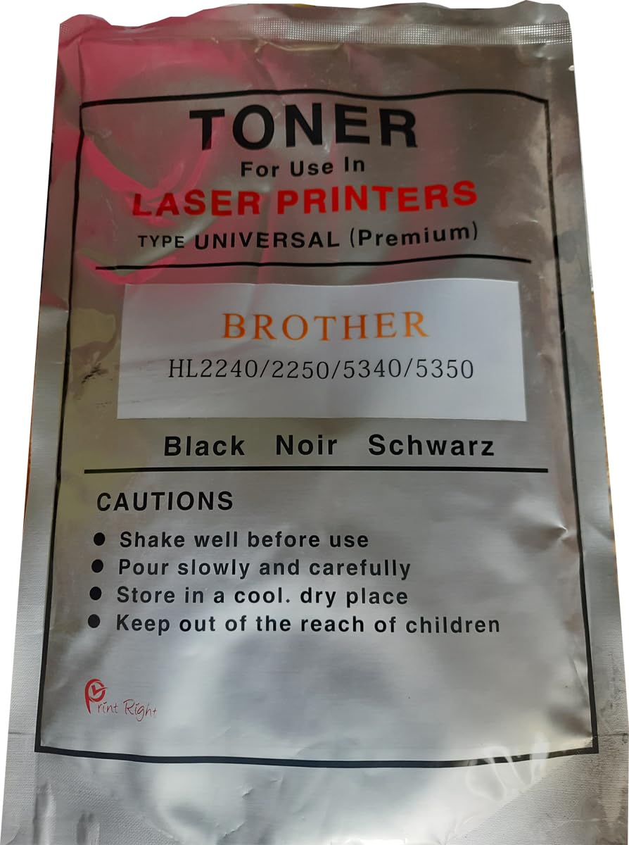 Laser Toner Refill for Brother Printers, 400g