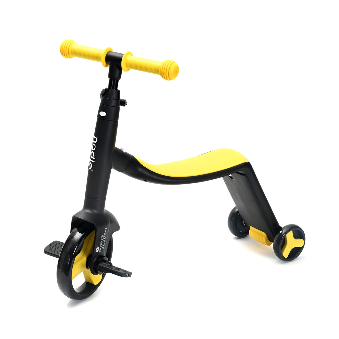 3 in 1 Children's Balance Pedals, Scooter, Tricycle, Yellow, 3 Wheel Skate, Easy Transformation, Safe, Stability, Stimulation, Physical Coordination