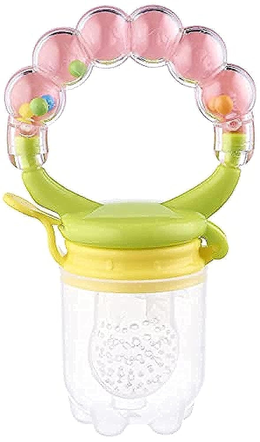 Little Fish Joyful Fruits and Vegetables Feeder and Rattle - Multi Color