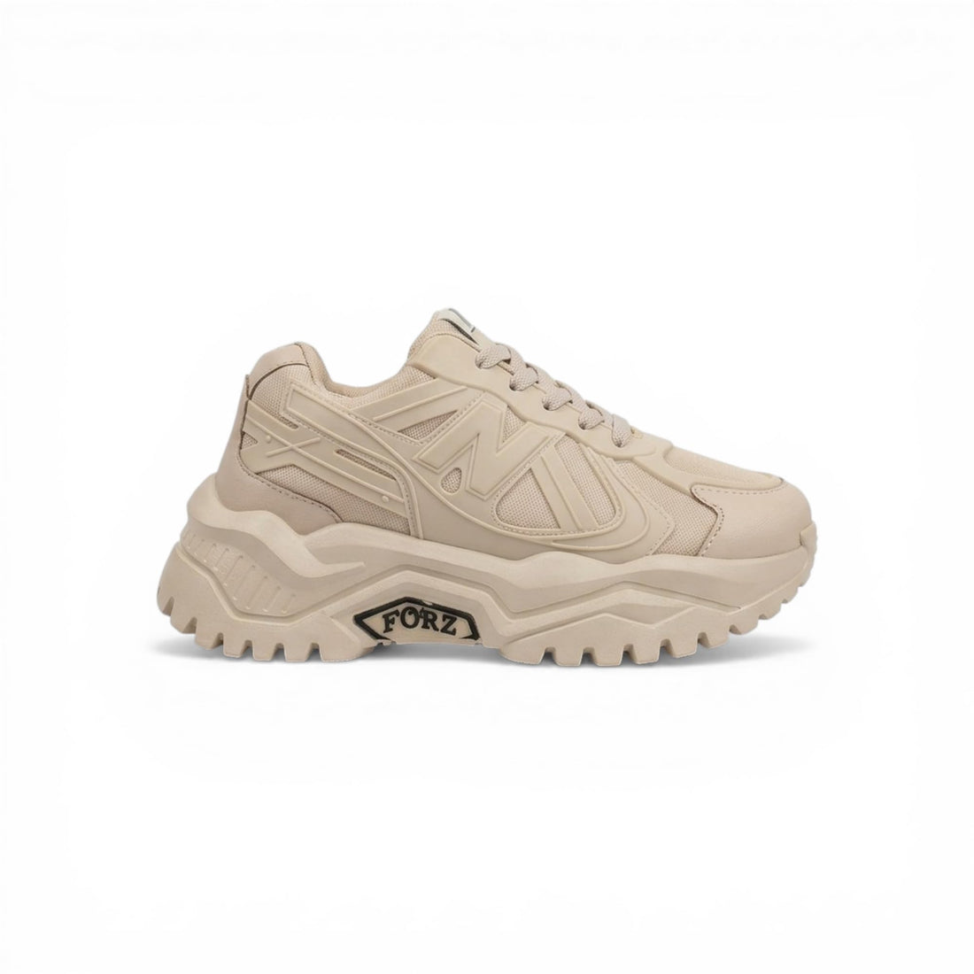 A modern sneaker designed to combine sporty style with a bold L-9