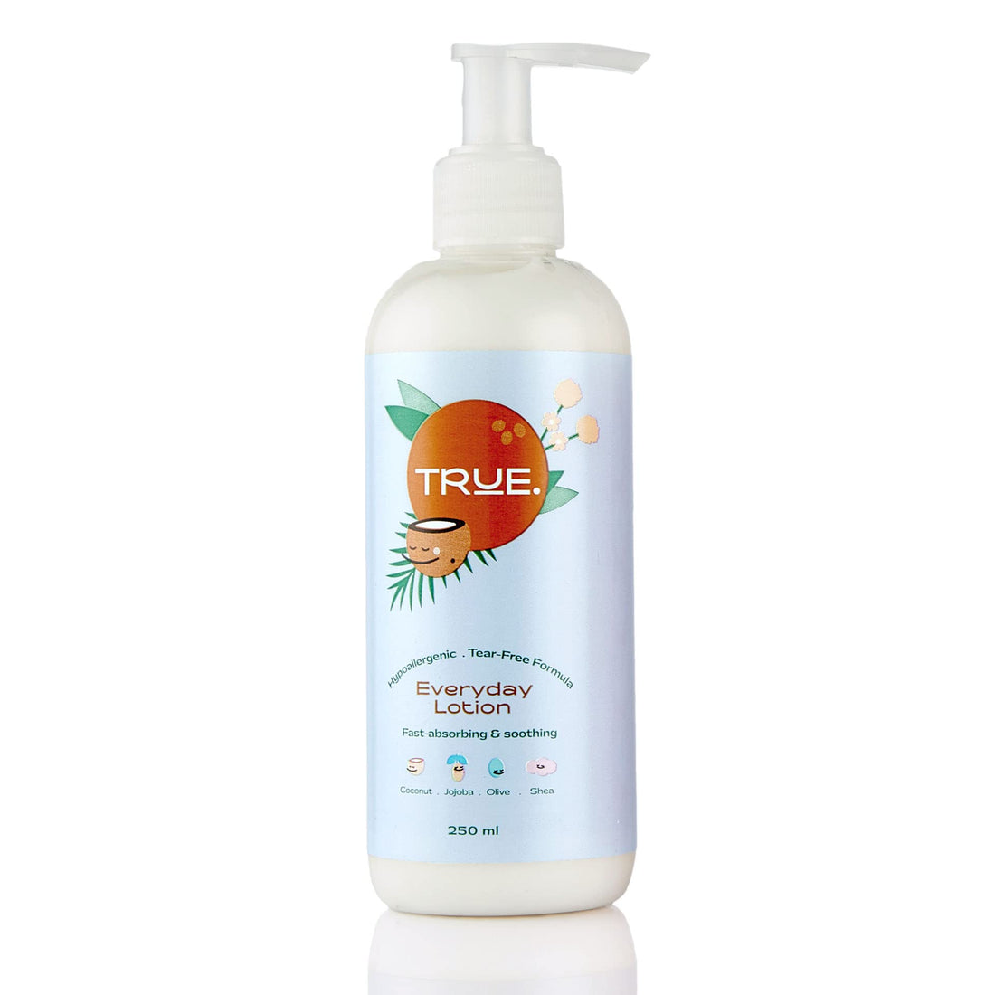 True by Lanalou | Baby & Kids Everyday Lotion & Moisturizer | For Delicate Skin | Dermatologically Tested/Non-greasy/Fast-absorbing | Baby Skin & After Bath Essentials | 250ml